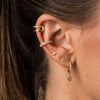 Wholesale S925 Sterling Silver Microinlaid Zircon Geometric Lightning Earrings For Women With Electroplating