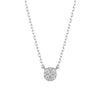 Wholesale S925 Sterling Silver Microinlaid Zircon Round Geometric Ear Line Bracelet Necklace Simple Jewelry With O Word Chain