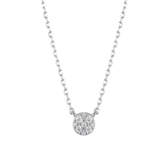 Wholesale S925 Sterling Silver Microinlaid Zircon Round Geometric Ear Line Bracelet Necklace Simple Jewelry With O Word Chain