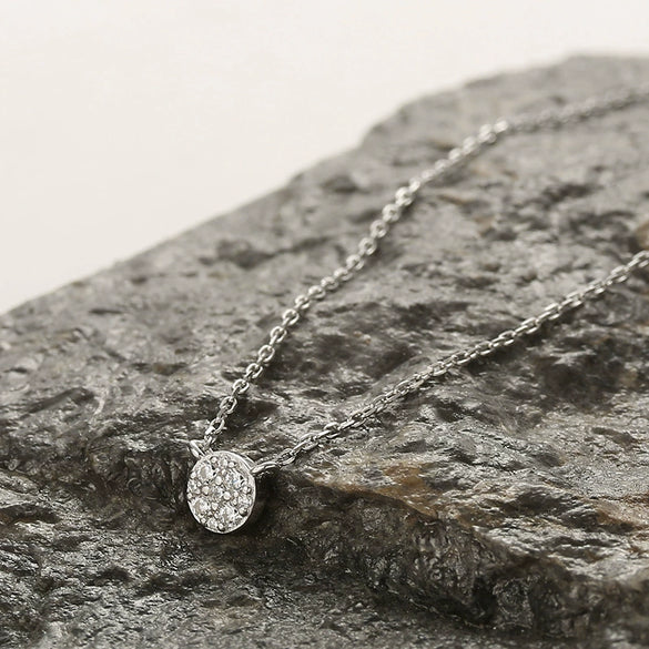Wholesale S925 Sterling Silver Microinlaid Zircon Round Geometric Ear Line Bracelet Necklace Simple Jewelry With O Word Chain