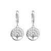 Wholesale S925 Sterling Silver Microinlaid Zircon Tree Of Life Women's Fashion Earrings