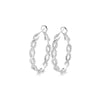 Wholesale S925 Sterling Silver Microinlaid Zircon Woven Twist Exaggerated Personality Minimalist Fashion Earring With Micropaved Treatment