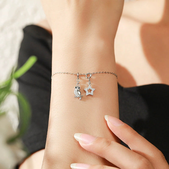 Wholesale S925 Sterling Silver Microstar Pendant Jewelry With Microinlay Small Fresh Style