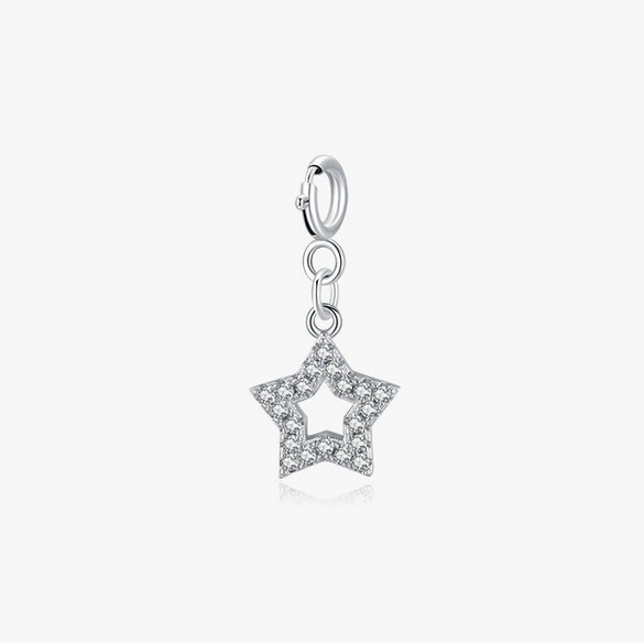 Wholesale S925 Sterling Silver Microstar Pendant Jewelry With Microinlay Small Fresh Style