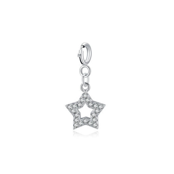 Wholesale S925 Sterling Silver Microstar Pendant Jewelry With Microinlay Small Fresh Style