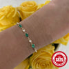 Wholesale S925 Sterling Silver Mini Bead Chain Water Drop Zircon Women's Bracelet With Geometric Pattern And Electroplating Treatment