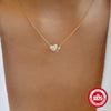 Wholesale S925 Sterling Silver Mini Love Necklace With Geometric Pattern And Electroplated O Chain For Women