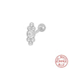 Wholesale S925 Sterling Silver Mini Piercing Thread Ear Studs With Distinctive Angel's Eye Design Electroplated For Women