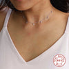 Wholesale S925 Sterling Silver Mini Round Stacked Wind Clavicle Chain With Animal Zodiac Pattern For Women Electroplated Necklace