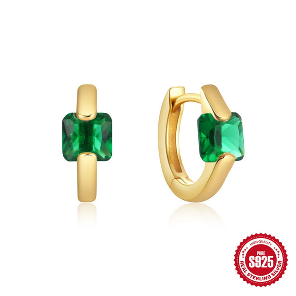 Wholesale S925 Sterling Silver Minimalist Elegant Design Electroplated Diamond Embedded Earrings For Women