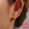 Wholesale S925 Sterling Silver Minimalist Elegant Design Electroplated Diamond Embedded Earrings For Women