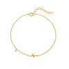Wholesale S925 Sterling Silver Minimalist Fivepointed Star Geometric Pattern Elegant Allmatch Women's Bracelet With Real Gold Electroplating