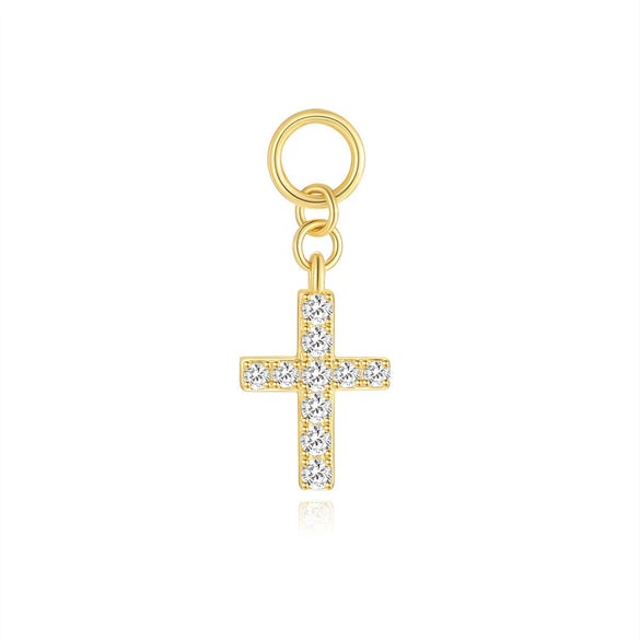 Wholesale S925 Sterling Silver Minimalist Geometric Charm Cross Pendant Earrings For Women