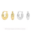 Wholesale S925 Sterling Silver Minimalist Geometric Ushape Electroplated Women's Earrings