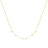 Wholesale S925 Sterling Silver Minimalist High End Necklace With 4 Claw Zircon Sugar Inlay And Geometric Pattern Electroplated Women's O Chain Clavicle Chain