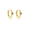 Wholesale S925 Sterling Silver Minimalist Love Exquisite Zircon Stacked All Match Earring With Electroplating And Distinctive Ear Buckle