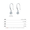 Wholesale S925 Sterling Silver Minimalist Water Drop Pendant Earrings With Electroplating For Women