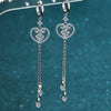 Wholesale S925 Sterling Silver Moissanite Bow Tassel Earrings For Women