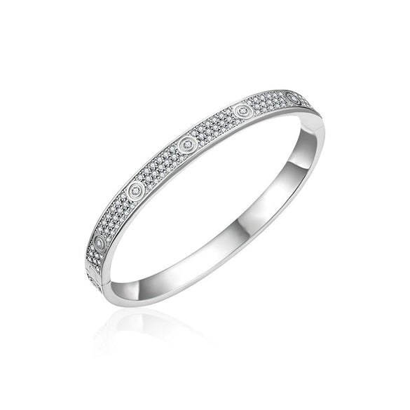 Wholesale S225 Sterling Silver Moissanite Star Fashion Geometric Diamond Set Bracelet