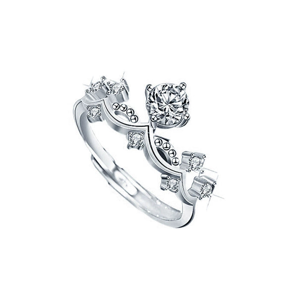 Wholesale S925 Sterling Silver Moissanite Ushaped Couple's Ring Set With Diamonds Fashion Style