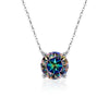 Wholesale S925 Sterling Silver Moissanite Women's Simple Light Luxury Classic Fourclaw Pendant Cross Chain Jewelry Geometric Pattern Set With Diamonds