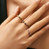 Wholesale S925 Sterling Silver Moonstone Ring With Geometric Pattern For Women Retro Style Electroplating Process