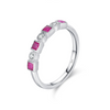 Wholesale S925 Sterling Silver Moonstone Ring With Geometric Pattern For Women Retro Style Electroplating Process