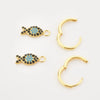 Wholesale S925 Sterling Silver Movable Fish Pendant Earrings For Women With Platinum Or 18K Gold Electroplating