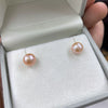 Wholesale S925 Sterling Silver Natural Freshwater Pearl Steamed Breadshaped Purely Handmade Highend Women's Earrings