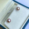 Wholesale S925 Sterling Silver Natural Freshwater Pearl Steamed Breadshaped Purely Handmade Highend Women's Earrings