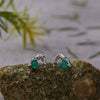 Wholesale S925 Sterling Silver Natural Pearl Geometric Landscape Art Stud Earrings Set With Gems
