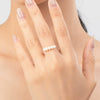 Wholesale S925 Sterling Silver Natural Pearl Ring With Electroplating Treatment For Women