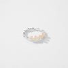 Wholesale S925 Sterling Silver Natural Pearl Ring With Electroplating Treatment For Women