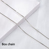 Wholesale S925 Sterling Silver Necklace With Box Ingot Melon Seeds Water Wave Starry Snake Bone Cross Design Electroplated