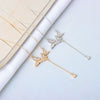 Wholesale S925 Sterling Silver Necklace With Butterfly Tassel And Cross Chain Design