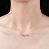 Wholesale S925 Sterling Silver Necklace With Geometric Design And Fish Kiss Pendant For Women