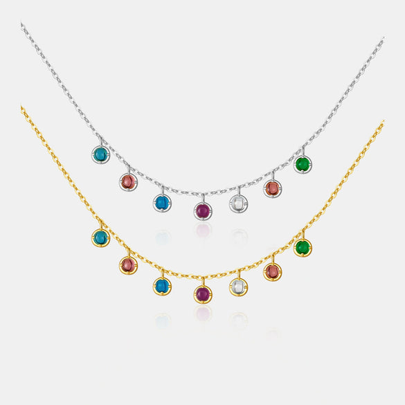 Wholesale S925 Sterling Silver Necklace With Geometric Diamond Pendant Electroplated In Platinum Or 18K Gold Simple Design For Women Light Luxury Collarbone Chain