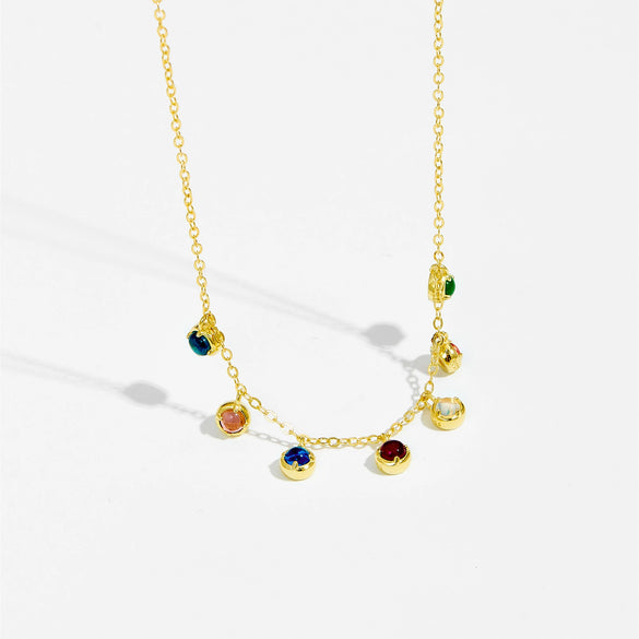 Wholesale S925 Sterling Silver Necklace With Geometric Diamond Pendant Electroplated In Platinum Or 18K Gold Simple Design For Women Light Luxury Collarbone Chain