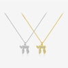 Wholesale S925 Sterling Silver Necklace With Microinlaid Zircon And Geometric Niche Design Pendant Electroplated With Platinum Or 18K Gold For Men And Women