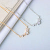 Wholesale S925 Sterling Silver Necklace With Star Beads Electroplated For Women