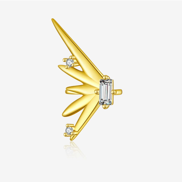 Wholesale S925 Sterling Silver Non Perforated Ear Bone Clip Earrings With Geometric Pattern Electroplated In Platinum Or 18K Gold Simple And Trendy For Women And Unisex