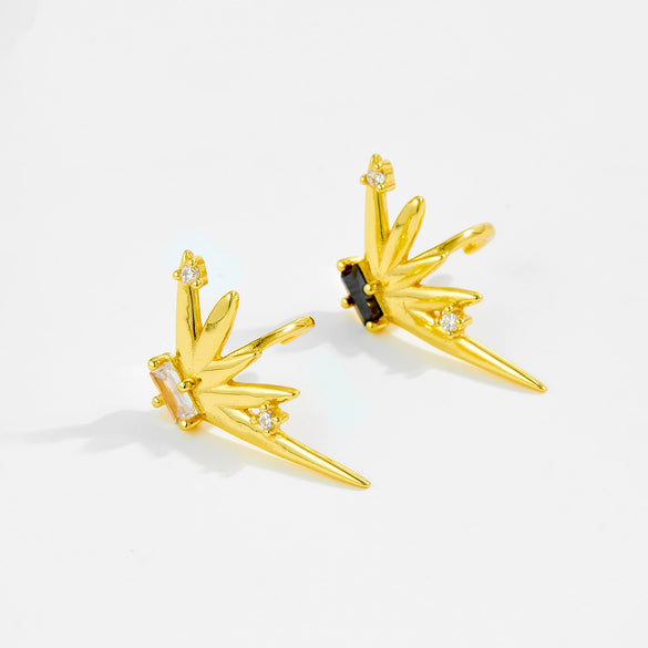 Wholesale S925 Sterling Silver Non Perforated Ear Bone Clip Earrings With Geometric Pattern Electroplated In Platinum Or 18K Gold Simple And Trendy For Women And Unisex