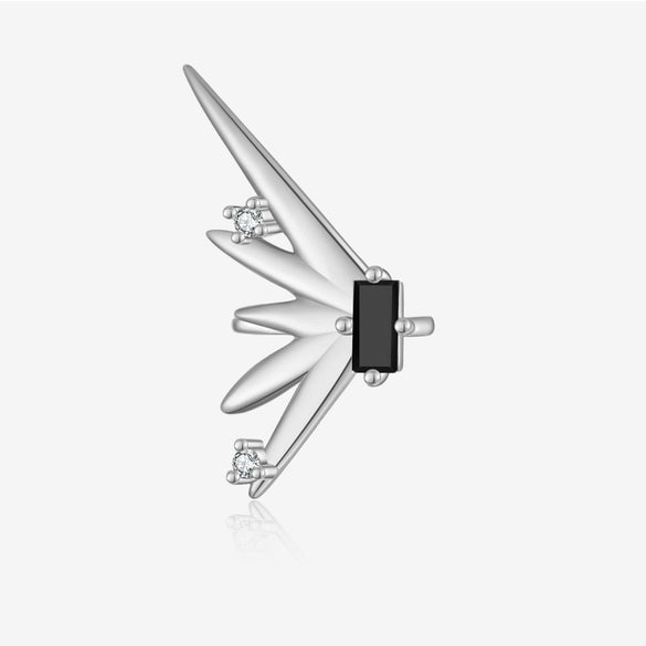 Wholesale S925 Sterling Silver Non Perforated Ear Bone Clip Earrings With Geometric Pattern Electroplated In Platinum Or 18K Gold Simple And Trendy For Women And Unisex
