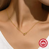Wholesale S925 Sterling Silver Ochain Necklace With Round Pearl Ring Link And Geometric Pattern Electroplated For Women