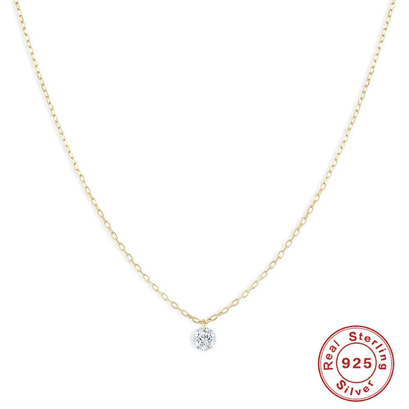 Wholesale S925 Sterling Silver Octagonal Star Diamond Shaped Pearl Clavicle Necklace With Geometric Pattern Electroplated For Unisex Stacked Wear