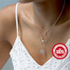 Wholesale S925 Sterling Silver Opal Necklace With Simple Four Claw Design And Geometric Style O Chain Electroplated For Women