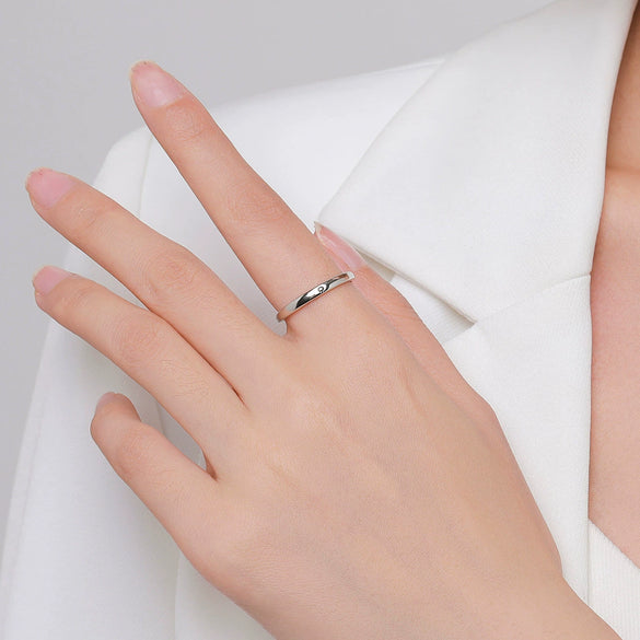 Wholesale S925 Sterling Silver Open Ring Women's Fashion All Match Sun Moon And Stars Design Electroplated