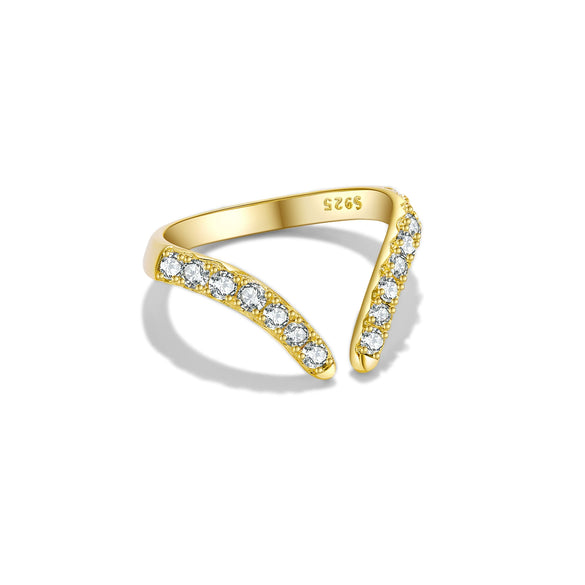 Wholesale S925 Sterling Silver Opening Adjustable Ring With Irregular Design And Electroplating For Women Fashion Ol Style Geometric