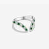Wholesale S925 Sterling Silver Opening Adjustable Ring With Irregular Design And Electroplating For Women Fashion Ol Style Geometric