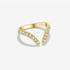 Wholesale S925 Sterling Silver Opening Adjustable Ring With Irregular Design And Electroplating For Women Fashion Ol Style Geometric